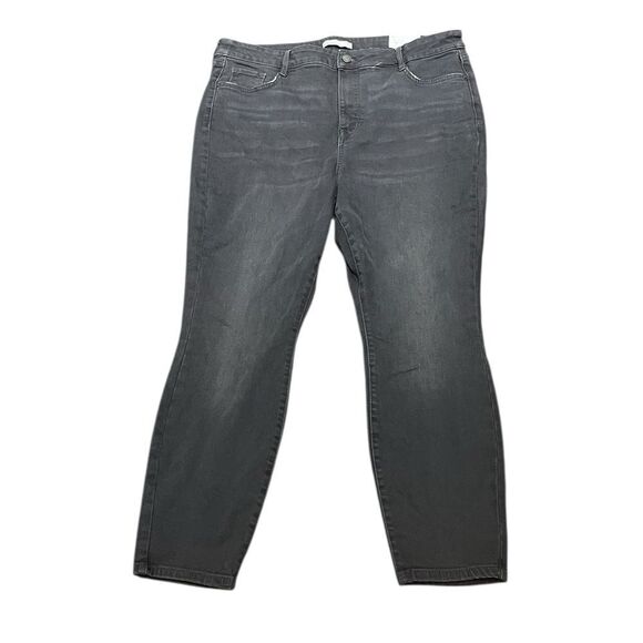 Nine West Women's Charcoal High Rise Skinny Sculpting Denim Jeans, Size 18S, NWT - Picture 1 of 12